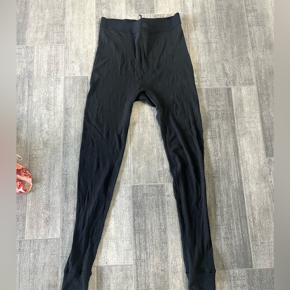 SKIMS ribbed leggings black size medium